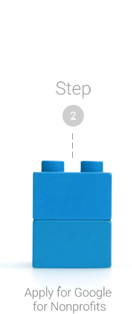 2 blue legos step 2