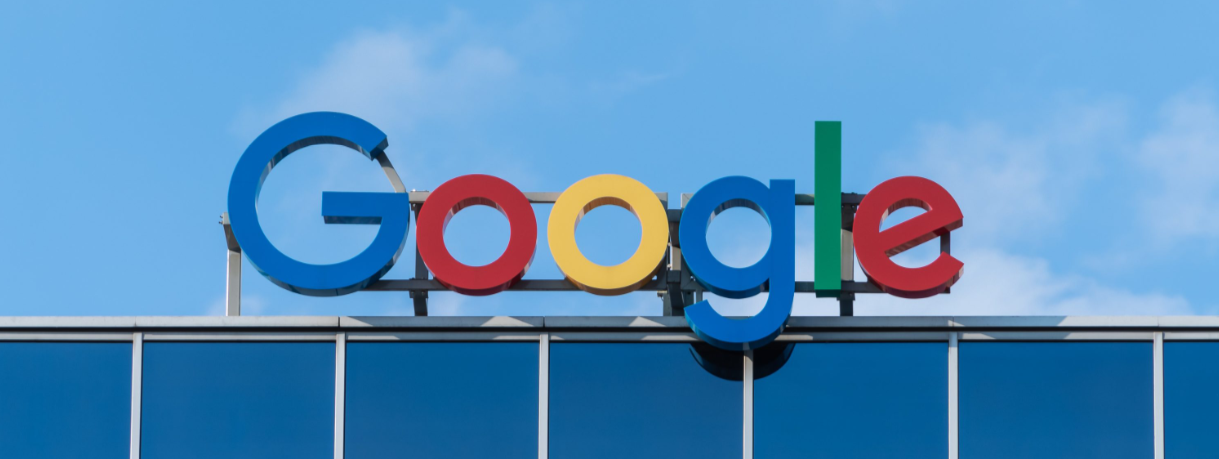 Google logo on roof