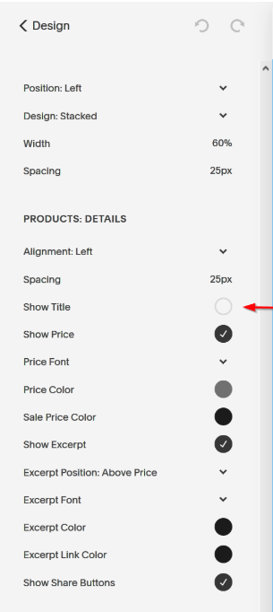 deselect show title in squarespace options to add SEO title