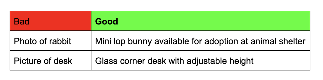 alt text photo of rabbit vs mini lop bunny available for adoption at animal shelter, picture of desk vs glass corner desk with adjustable height